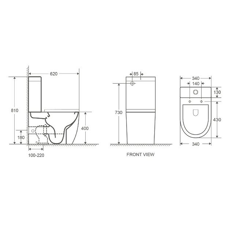 WW MERZBACH 011 MT-GR Унитаз компакт