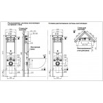 Унитаз с инсталляцией WeltWasser и кнопкой смыва (AMBERG 350 + GELBACH 043 GL-WT + AMBERG RD-WT)