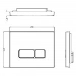 Унитаз с инсталляцией WeltWasser и кнопкой смыва (MARBERG 410 + JECKENBACH 004 GL-WT + MAR 410 SE-CR)