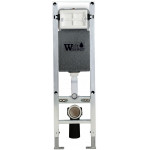 Унитаз с инсталляцией WeltWasser и кнопкой смыва (AMBERG 350 + MERZBACH 041 XL GL-WT + AMBERG RD-MT CR)