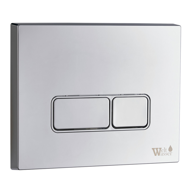 Унитаз с инсталляцией WeltWasser и кнопкой смыва (MARBERG 410 + BAARBACH 004 GL-WT + MAR 410 SE-CR)