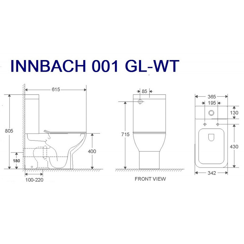 WW INNBACH 001 GL-WT Унитаз компакт