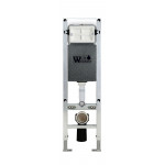 Унитаз с инсталляцией WeltWasser и кнопкой смыва (AMBERG 350 ST + MERZBACH 043 GL-BL + AMBERG RD-BL)