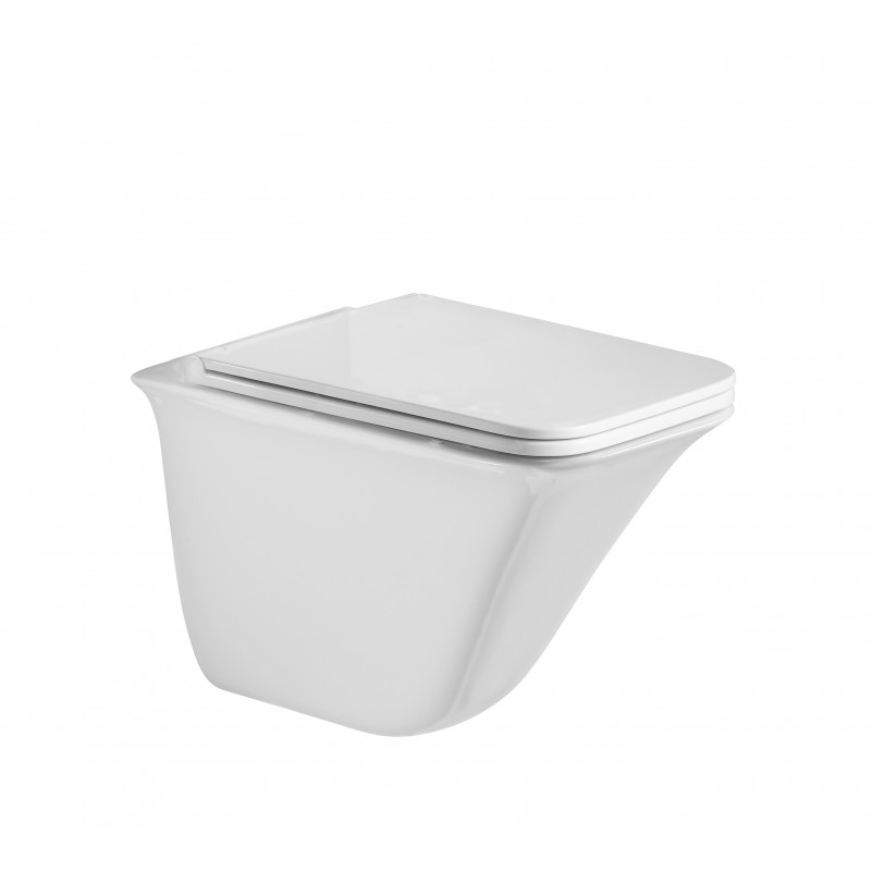 Унитаз подвесной безободковый WW ROTBACH 004 GL-WT