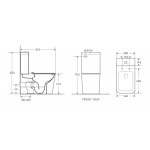 Унитаз-компакт безободковый WW GELBACH 001 ST GL-WT