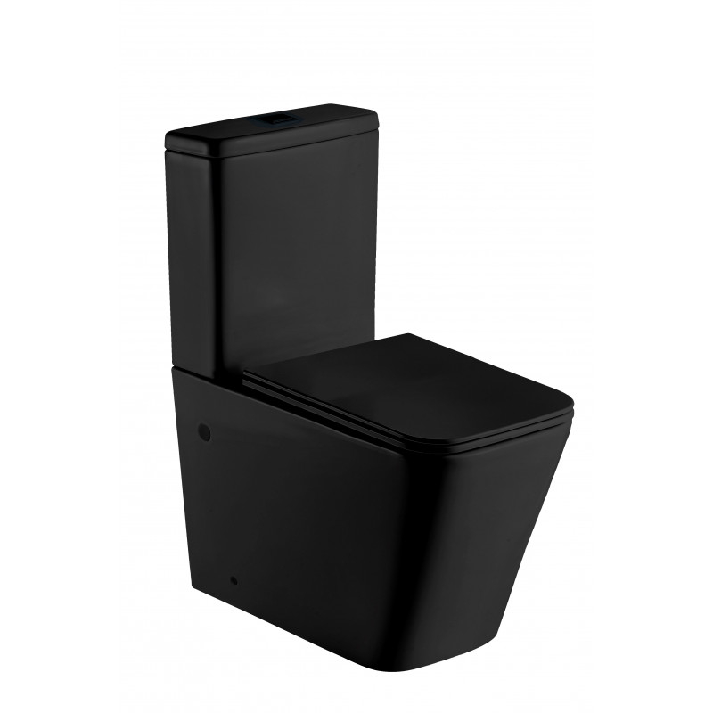 Унитаз-компакт безободковый WW GELBACH 001 XL MT-BL