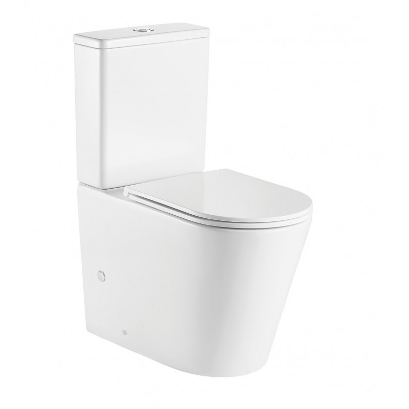Унитаз-компакт безободковый WW SALZBACH 001 XL GL-WT