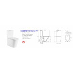 Унитаз-компакт безободковый WW SALZBACH 001 XL GL-WT