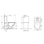 Унитаз-компакт безободковый WW TELBACH 001 GL-WT