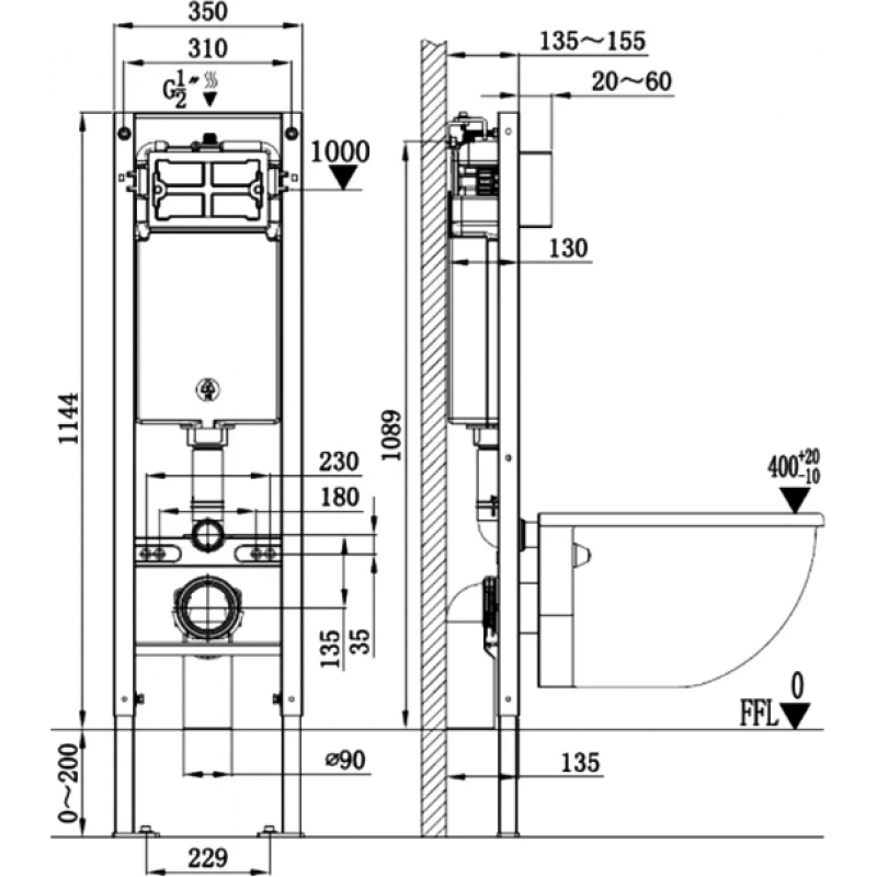 AMBERG 350 + GELBACH 043 GL-BL + AMBERG RD-BL