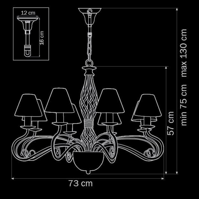 Подвесная люстра Lightstar Esedra 782086