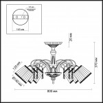 Потолочная люстра Odeon Light Atesa 2925/8C