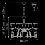 Подвесная люстра Lightstar Escica 806080