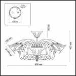 Потолочная люстра Odeon Light Keptin 2939/6C