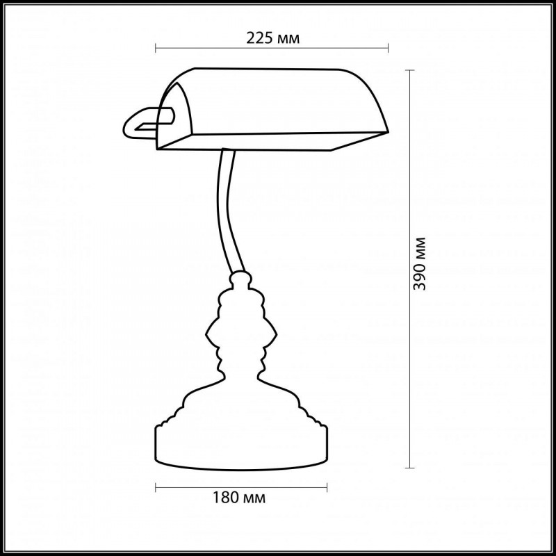 Настольная лампа Odeon Light Tres 2224/1T