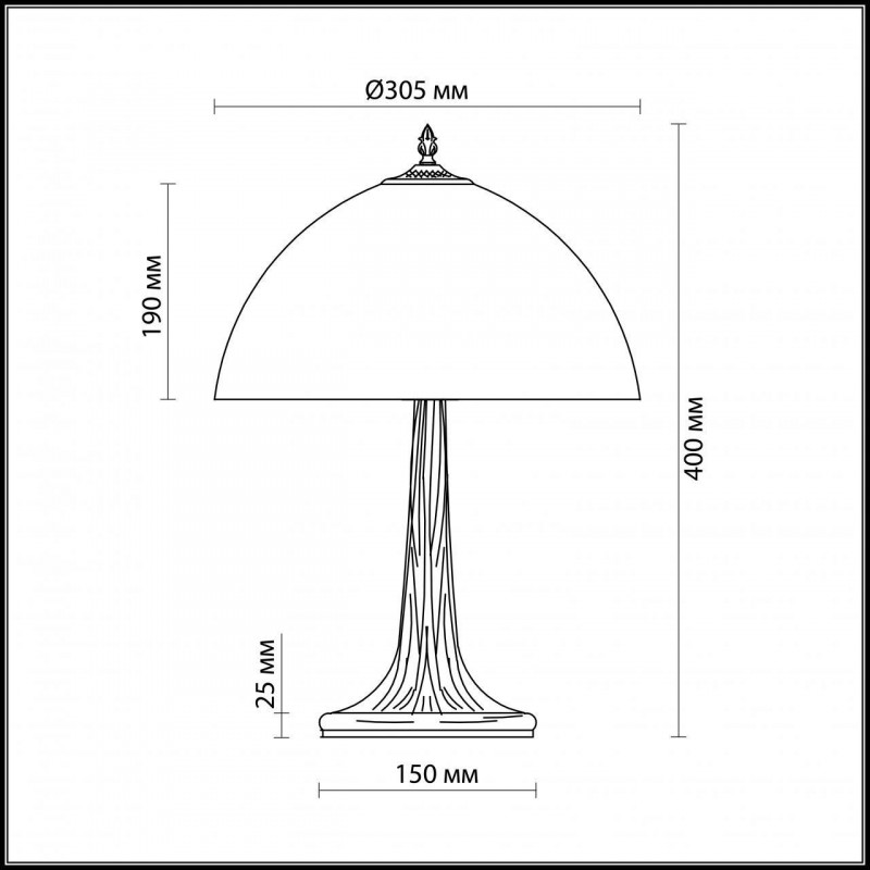 Настольная лампа Odeon Light Carotti 2639/1T