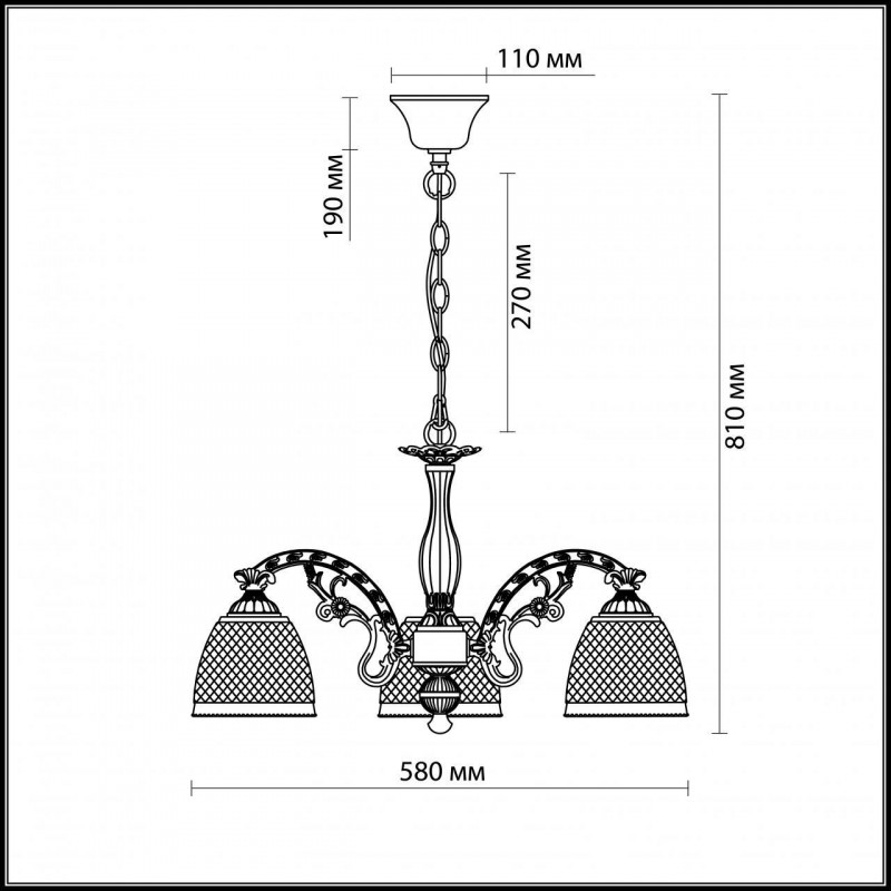 Подвесная люстра Odeon Light Masala 2868/3