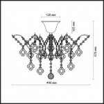 Потолочная люстра Odeon Light Kabris 2934/6C