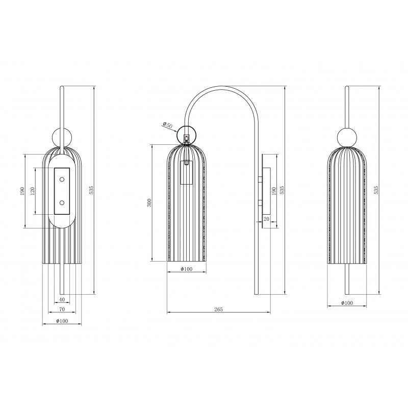 Бра Maytoni Antic MOD302WL-01W