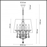 Подвесная люстра Odeon Light Teona 4195/6