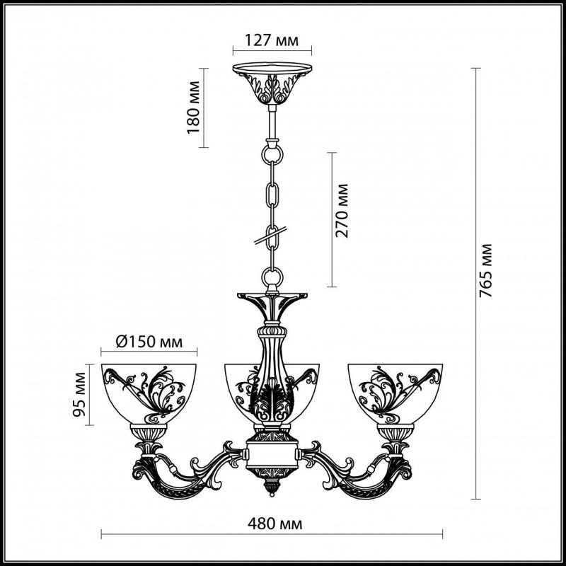 Подвесная люстра Odeon Light Nueli 2563/3