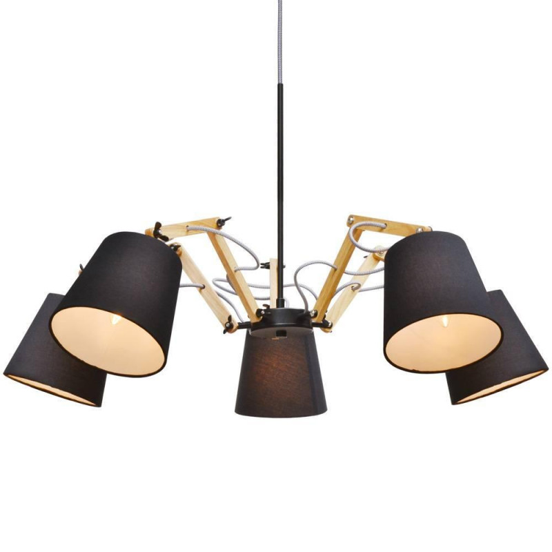 Подвесная люстра Arte Lamp Pinoccio A5700LM-5BK