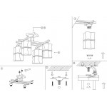 Потолочная люстра Odeon Light Atir 2437/4C