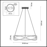 Подвесная люстра Odeon Light Lesla 4730/54L