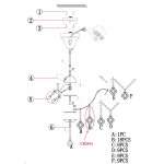 Потолочная люстра Odeon Light Kabris 2934/6C