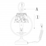 Настольная лампа Odeon Light Lamena 2533/1T