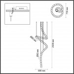 Подвесная люстра Odeon Light CRYSTAL 5008/132L