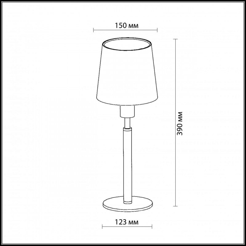 Настольная лампа Odeon Light Glen 2266/1T