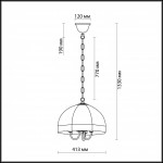 Подвесная люстра Odeon Light Valso 2344/3A