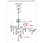 Подвесная люстра Odeon Light Aviora 2454/6