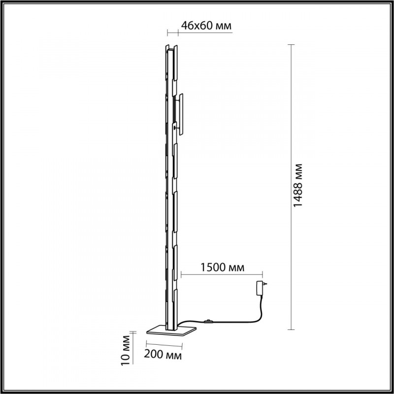 Торшер светодиодный Odeon Light Fierro 4991/36FL