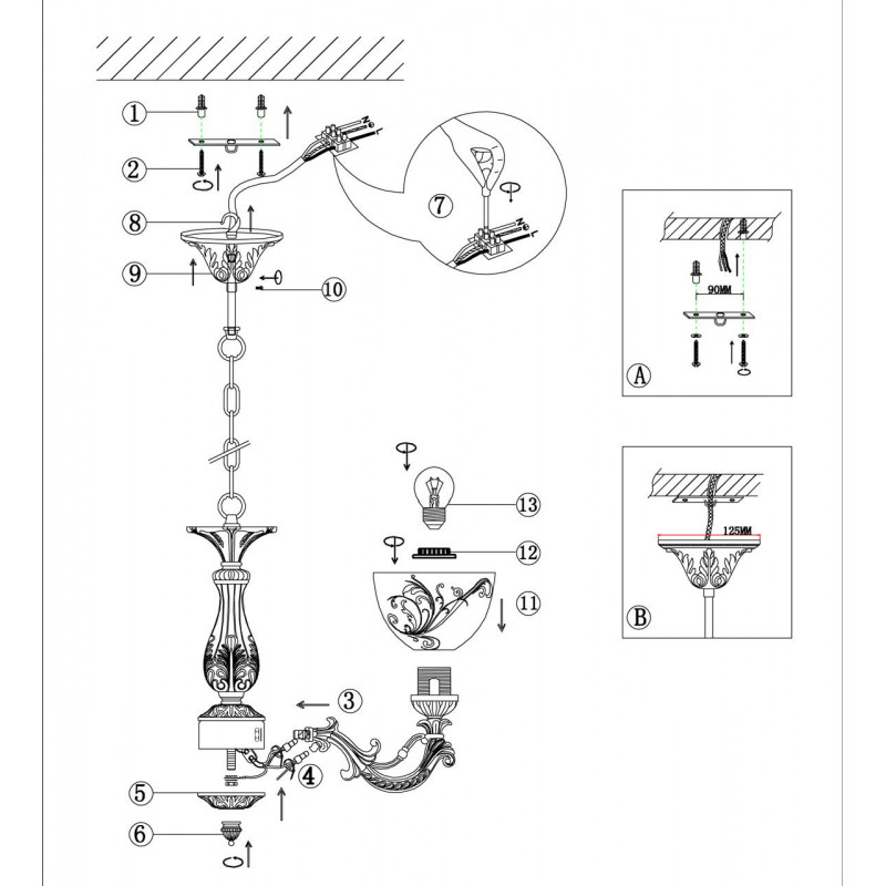 Подвесная люстра Odeon Light Nueli 2563/5