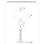 Настольная лампа Odeon Light Flora 2268/1T