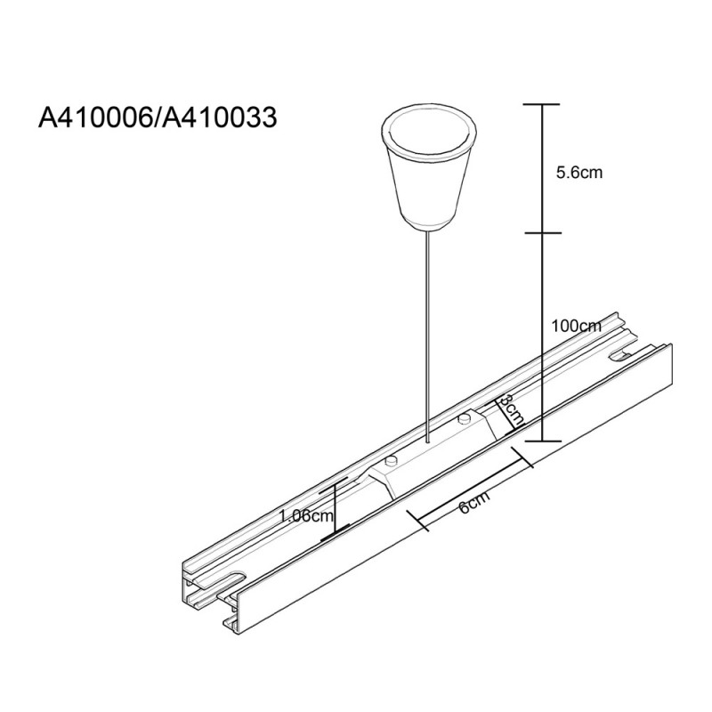 Кронштейн-подвес для шинопровода Arte Lamp Track Accessories A410006