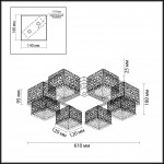 Потолочная люстра Odeon Light Sesam 2836/8C