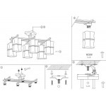 Потолочная люстра Odeon Light Atir 2437/6C