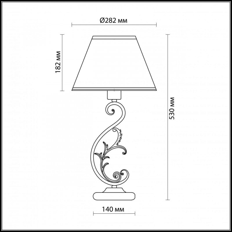 Настольная лампа Odeon Light Pari 2687/1T