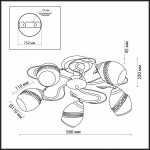 Потолочная люстра Odeon Light Kika 2459/5