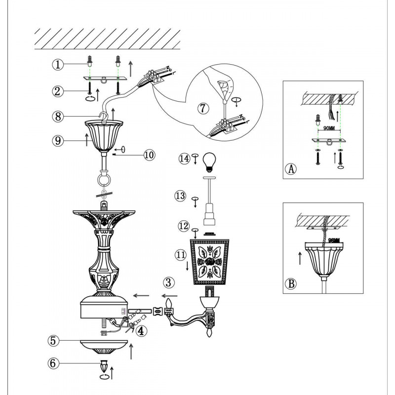 Подвесная люстра Odeon Light Vitra 2564/3