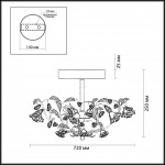 Потолочная люстра Odeon Light Oxonia 2585/5