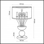 Настольная лампа Odeon Light Danli 2536/2T