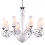 Подвесная люстра Arte Lamp Biancaneve A8110LM-8WH