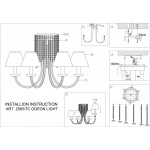 Потолочная люстра Odeon Light Meleza 2565/7C