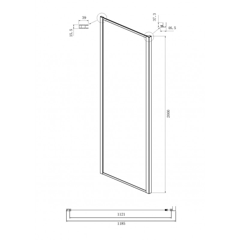 Боковая стенка Ambassador Forsa 120AX (1200x2000), 1 место